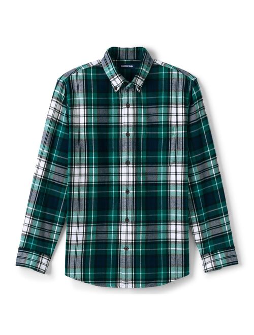 Men's Lands' End Traditional-Fit Printed Flagship Flannel Shirt