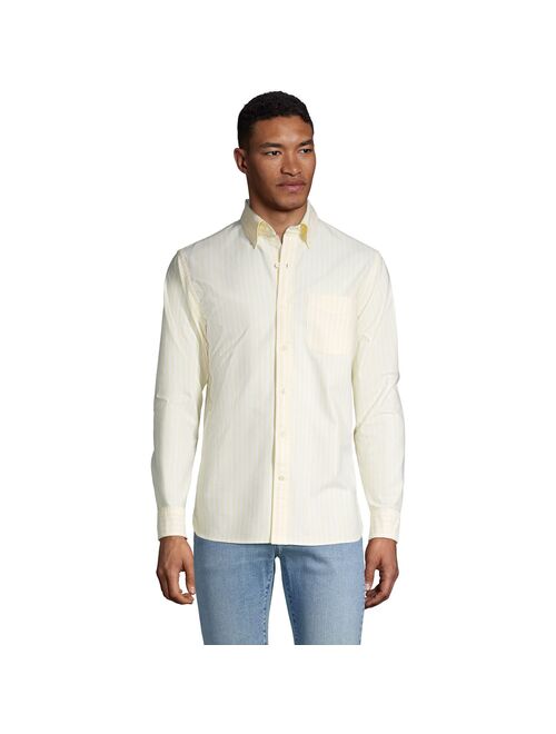 Men's Lands' End Button-Down Sail Rigger Oxford Button-Down Shirt