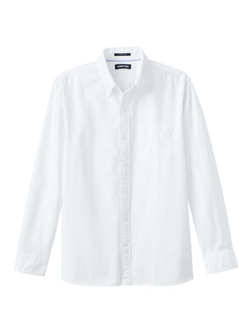 Men's Lands' End Button-Down Sail Rigger Oxford Button-Down Shirt