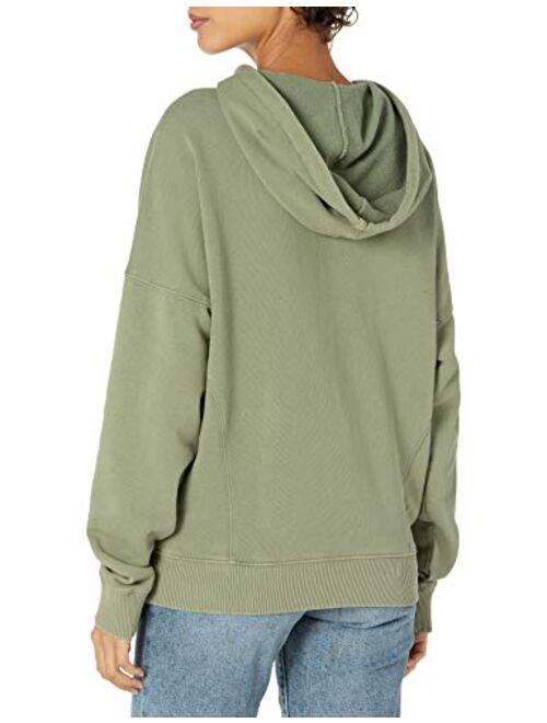 Lucky Brand Women's Long Sleeve Side Seam Relaxed Hoodie Sweatshirt