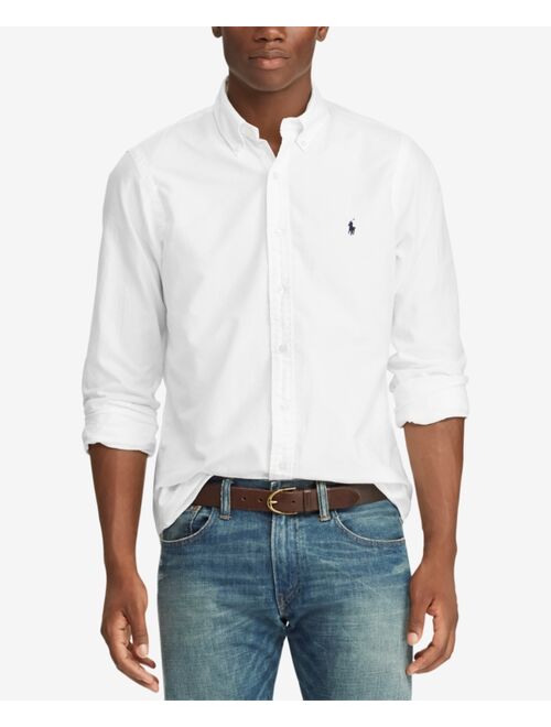 Polo Ralph Lauren Men's Big and Tall Classic Fit Garment-Dyed Long-Sleeve Oxford Shirt