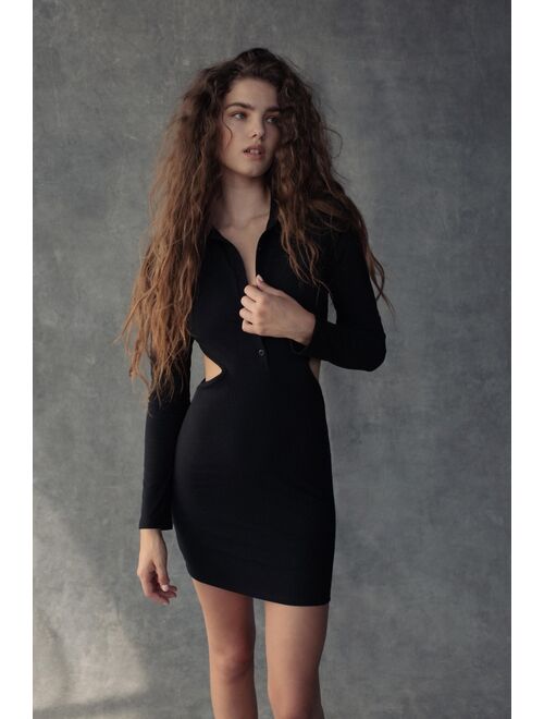 Urban outfitters UO Gwen Collared Cutout Mini Dress