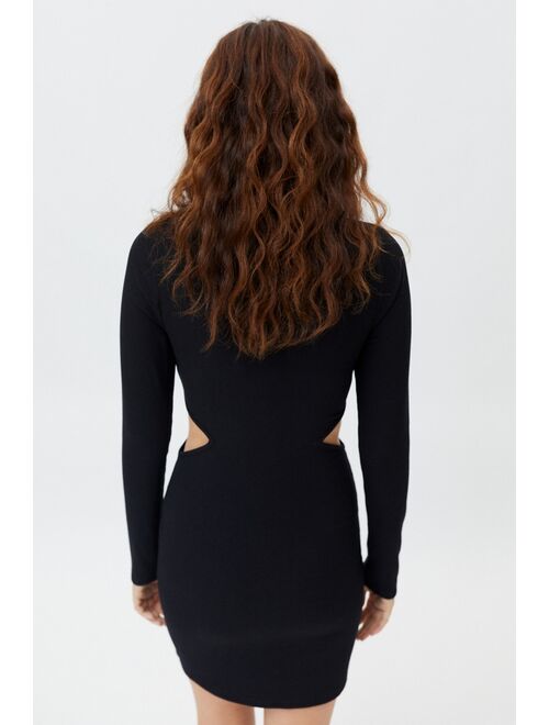 Urban outfitters UO Gwen Collared Cutout Mini Dress