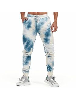 AIMPACT Men's Casual Jogger Sweatpants Tie Dye Running Sweatpants with Pockets