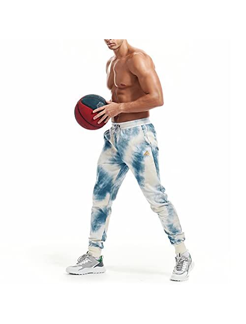 AIMPACT Men's Casual Jogger Sweatpants Tie Dye Running Sweatpants with Pockets