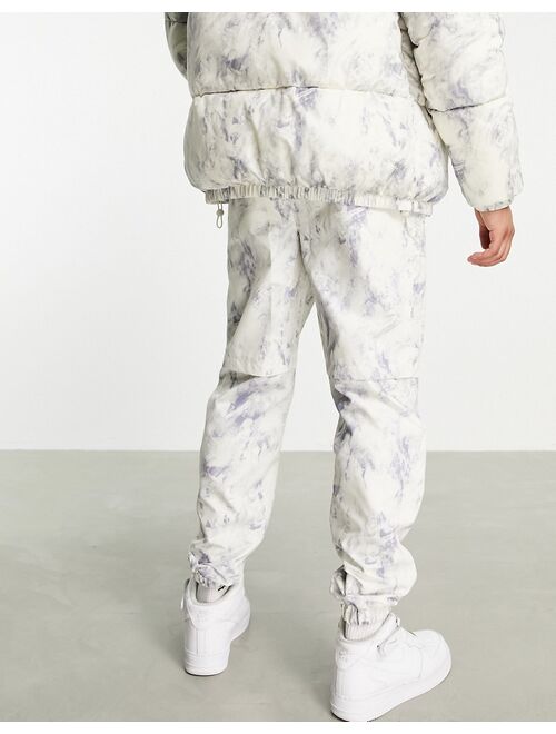 Topman relaxed tie dye sweatpants in gray - part of a set