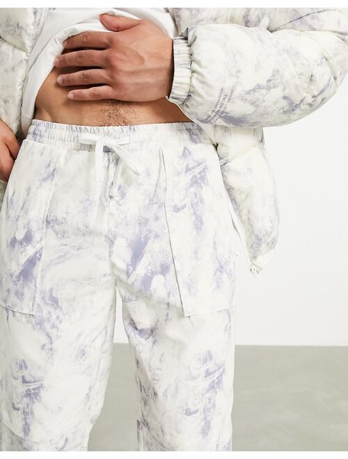 Topman relaxed tie dye sweatpants in gray - part of a set