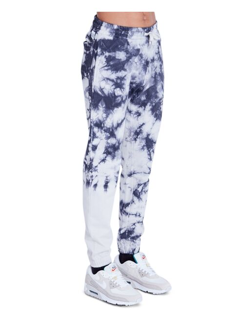 Native Youth Men's Regular-Fit Tie-Dyed Logo Print Joggers