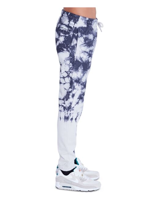 Native Youth Men's Regular-Fit Tie-Dyed Logo Print Joggers