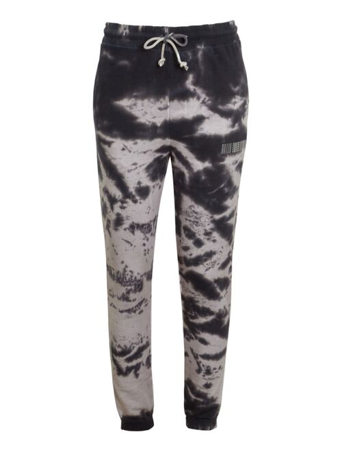 Native Youth Men's Regular-Fit Tie-Dyed Logo Print Joggers