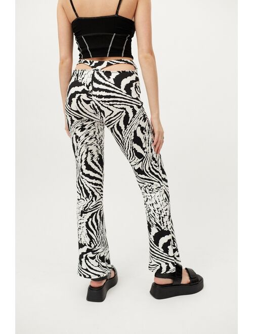 Urban Renewal Remnants Abstract Zebra Flare Pant