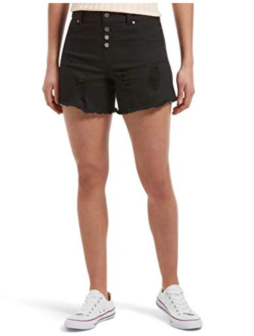 HUE Ultra Soft Denim High Waist Shorts