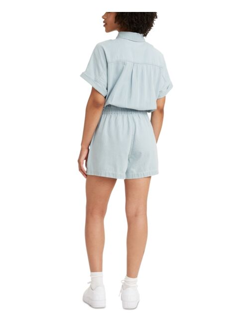 Levi's Chambray Cotton Romper