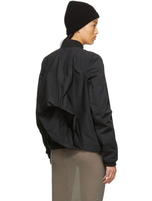 Rick Owens Black Nylon Seb Flight Jacket