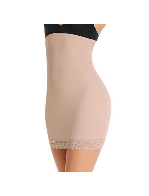 JOYSHAPER Half Slips for Women Under Dresses High Waist Tummy Control Shapewear Dress Slip Body Shaper Skirt