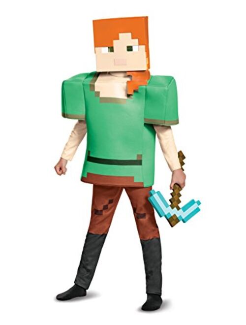 Alex Deluxe Minecraft Costume, Multicolor, Medium (7-8)