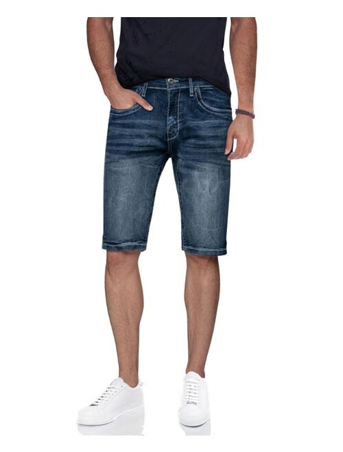 Buy X-Ray Men's Cultura Saddle Stitch Denim Shorts online | Topofstyle