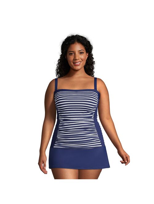 Buy Plus Size Lands' End UPF 50 Bandeau Tankini Top online | Topofstyle