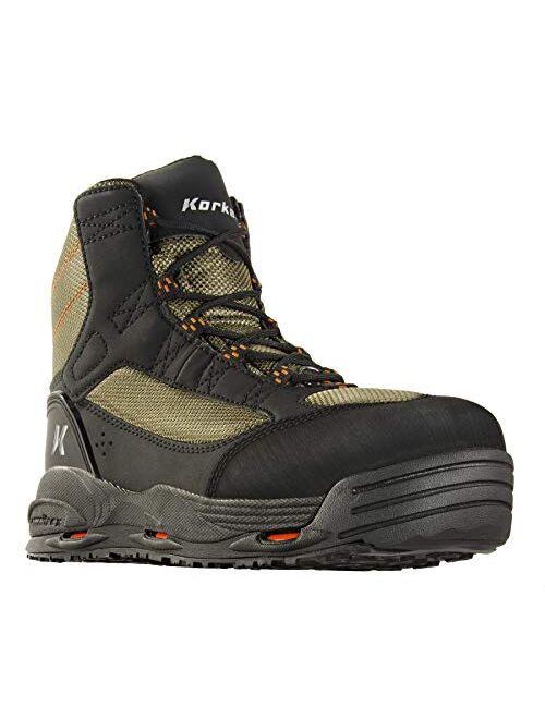 Korkers Greenback Wading Boots - Packed with the Essentials - Includes Interchangeable Felt Sole