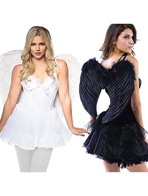 Angel Wings and Halo for Kids Angel Costume Adult for Halloween, Christmas Eve