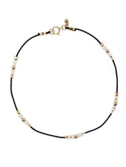 Buttercup beaded anklet