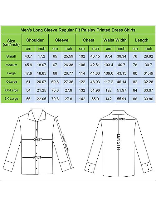 EUOW Mens Hawaiian Shirts Floral Printed Casual Long Sleeve Button Down Beach Dress Shirts