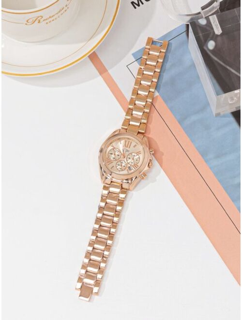 Shein Triple Dial Date Quartz Watch