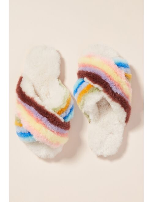 emu australia rainbow slippers