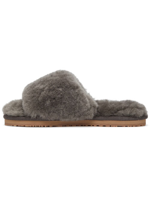 Mou Grey Sheepskin Slides