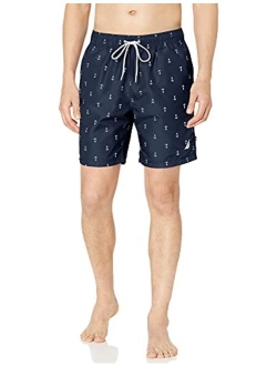 Men's Standard Quick Dry All Over Classic Anchor Print Swim Trunk