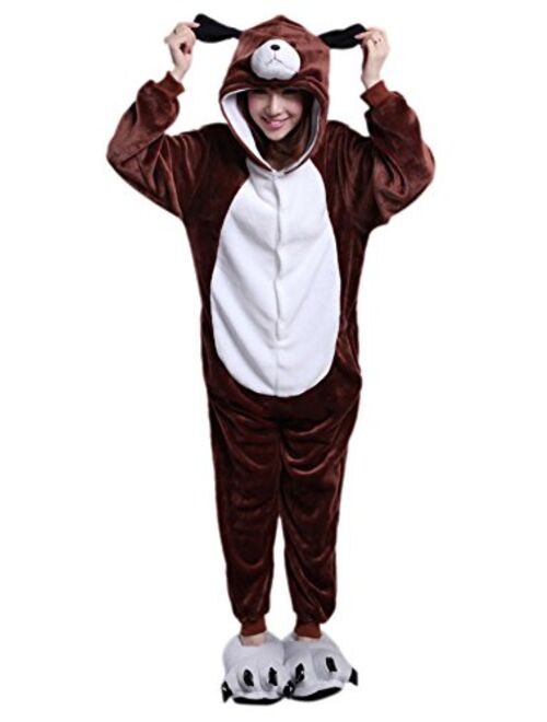 MizHome Unisex Dog Adult Performance Clothing One Piece Pajamas Anime Costume