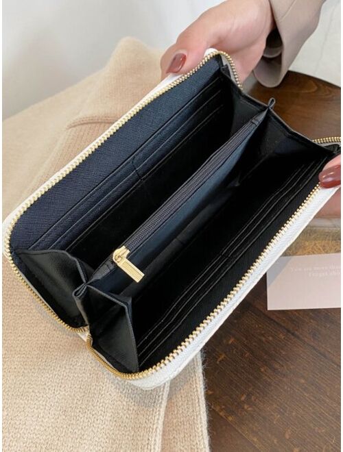 Buy Shein Minimalist Textured Long Wallet online | Topofstyle