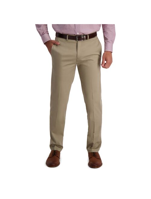 Men's Haggar® Iron Free Premium Khaki™ Straight-Fit Flat Front Perfect Fit Waistband Casual Pant