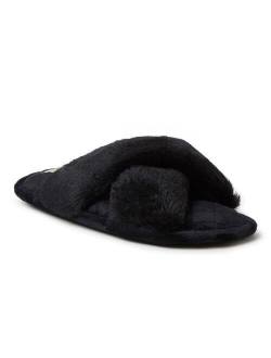 Women's Jessica faux faux fur Cross Band Slide Slipper