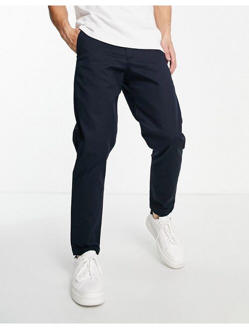 Selected Homme chinos in slim tapered fit in navy