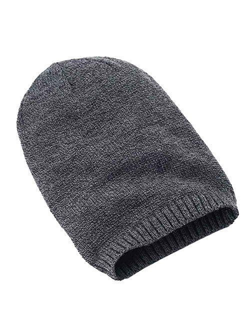 Urban Pipeline Men Marled Black Slouchy Beanie Knit Hat One Size YUP53CW07