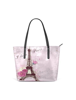 WOZO PU Leather Shoulder Tote Bag Purse for Women Girls