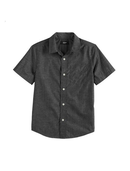 Boys 8-20 & Husky Urban Pipeline™ Short Sleeve Solid Button Down Shirt