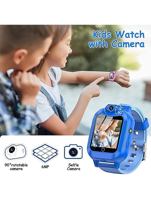 ASIUR Kids Smart Watches Girls,Birthday Gifts for 3-8 Year Old Boys Girls Toddler Toys Kids Watch,Touch Screen Game Children Digital Smartwatch with 8GB SD Card