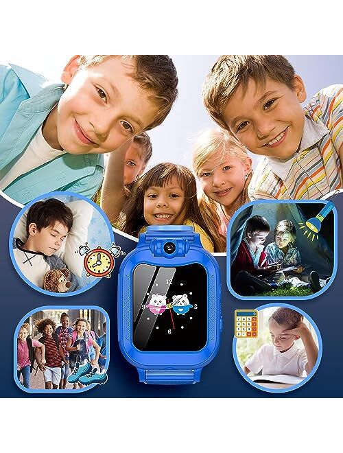 ASIUR Kids Smart Watches Girls,Birthday Gifts for 3-8 Year Old Boys Girls Toddler Toys Kids Watch,Touch Screen Game Children Digital Smartwatch with 8GB SD Card