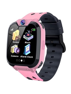 Smartwatch for Kids-Kids Smart Watch with Clock Phone for Girls Boys HD Touchscreen with Call SOS Music Player Games Camera Calculator Alarm Clock Smart Watch Birthday Gi