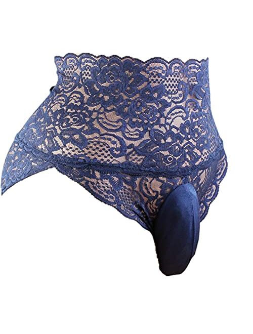 aishani mens lace underwear briefs sissy pouch panties for men