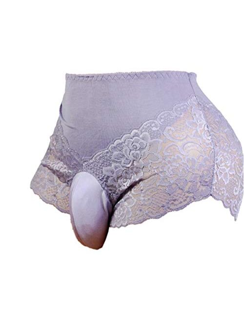 Aishani Sissy Pouch Panties Men's lace Bikini Girly Briefs Lingerie Underwear Sexy for Men BGY