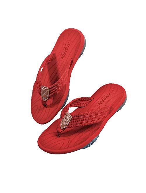 GSLMOLN Non-Slip Flip Flops for Men Casual Comfort Mens Thong Sandals Indoor Outdoor Sport Walking Beach Sandals