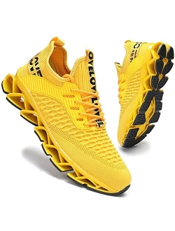 Men's Running Shoes Blade Tennis Walking Fashion Sneakers Breathable Non Slip Gym Sports Work Trainers