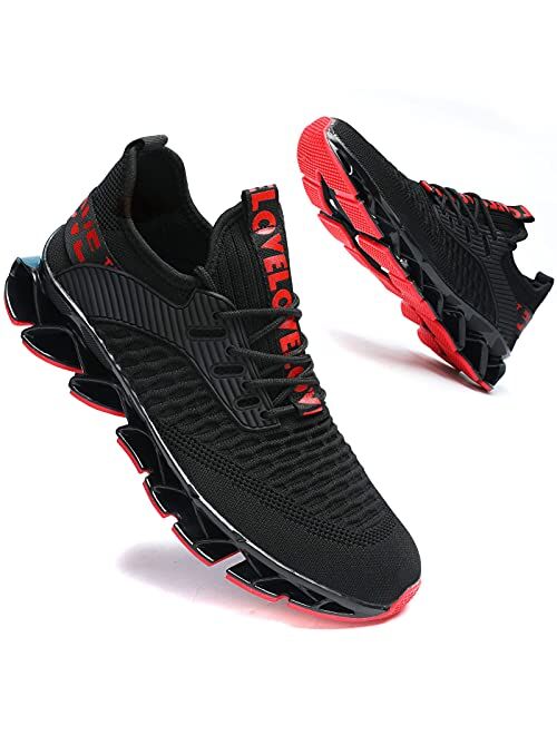 Men's Running Shoes Blade Tennis Walking Fashion Sneakers Breathable Non Slip Gym Sports Work Trainers