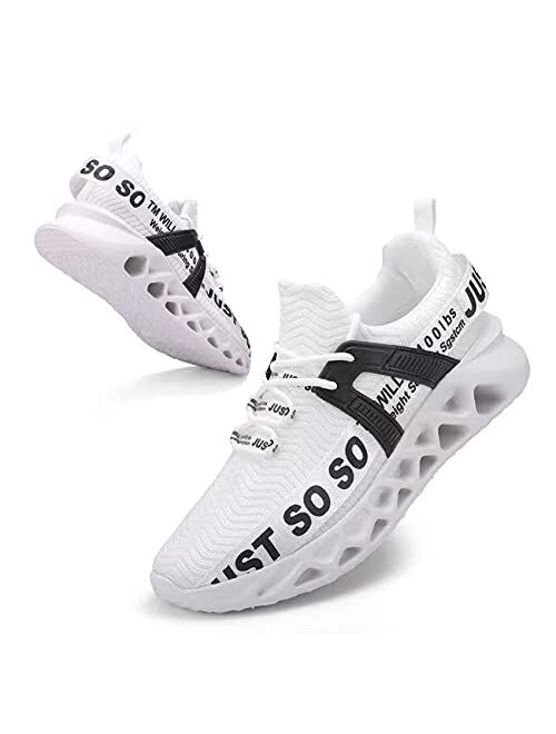 Men's Running Shoes Sports Tennis Light Breathable Shoes Casual Sports Shoes Non Slip Shoes for Men Soft Sole Athletic Walking Shoes