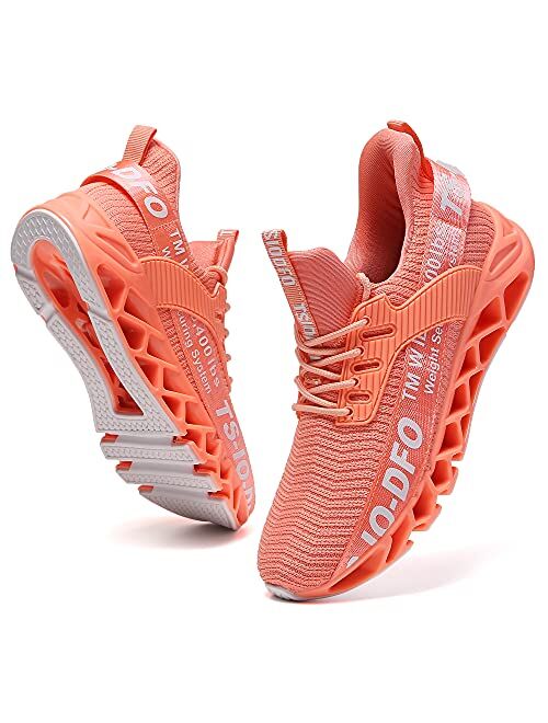 FUTAI Women Fashion Sport Running Sneakers Non Slip Athletic Tennis Walking Shoes