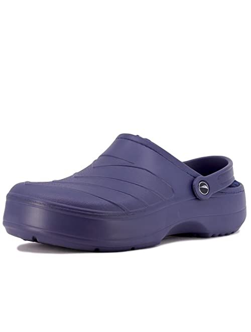 Nautica Men's Clogs - Athletic Sports Sandal - Slip-On with Adjustable Back Strap - (Water Shoes/Fuzzy Slippers) River Edge