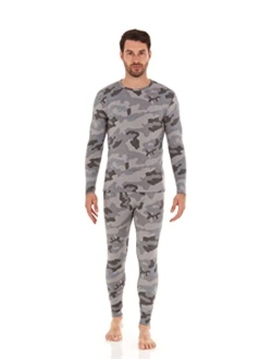 Thermajohn Men's Ultra Soft Thermal Underwear Long Johns Set with Fleece Lined